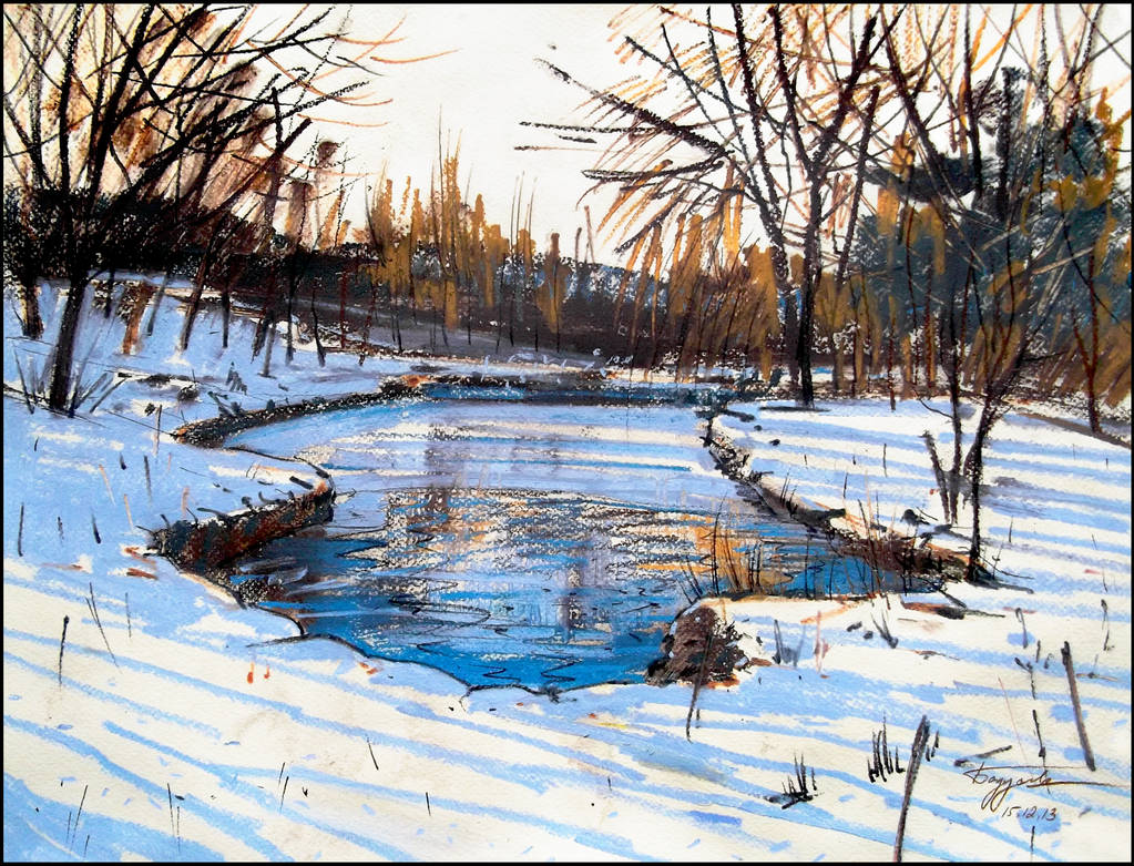 WINTER ON THE VORONTSOV PONDS by Badusev WINTER ON THE VORONTSOV PONDS by Badusev