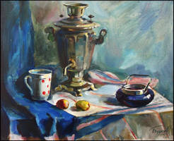 STILL-LIFE WITH A SAMOVAR