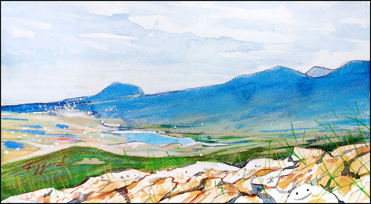 ALUSHTA MOUNTAIN AMPHITHEATER (PLEIN-AIR SKETCH)