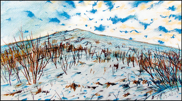 SNOWY HOLLOW (EN-PLEIN-AIR SKETCH)