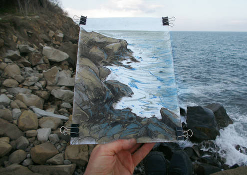 2023.03.07 - drawing THE SURF IN LAZURNOYE