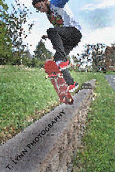 Skateboarding Mosaic Style