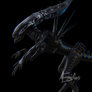 Xenomorph Queen (turntable animation gif)