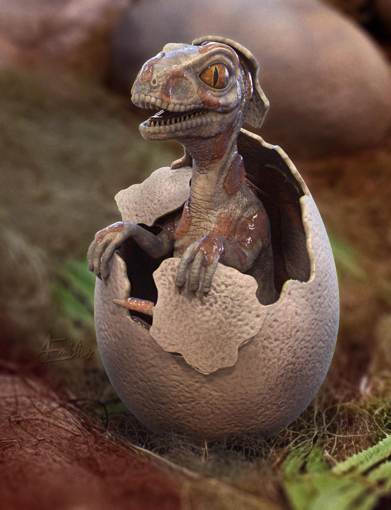 Raptor Hatchling by AEmiliusLives on DeviantArt