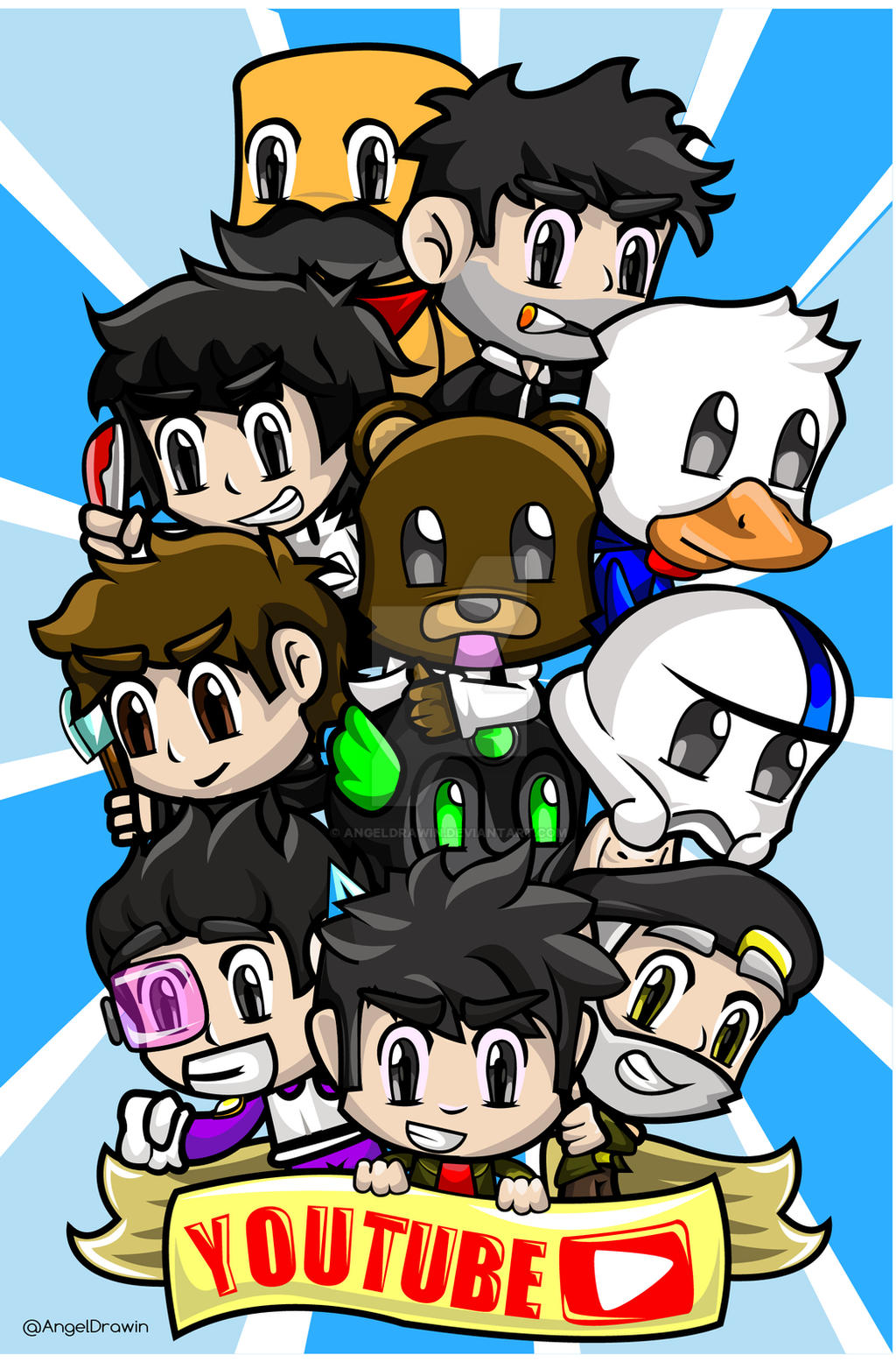 YOUTUBE FANART by AngelDrawin on DeviantArt