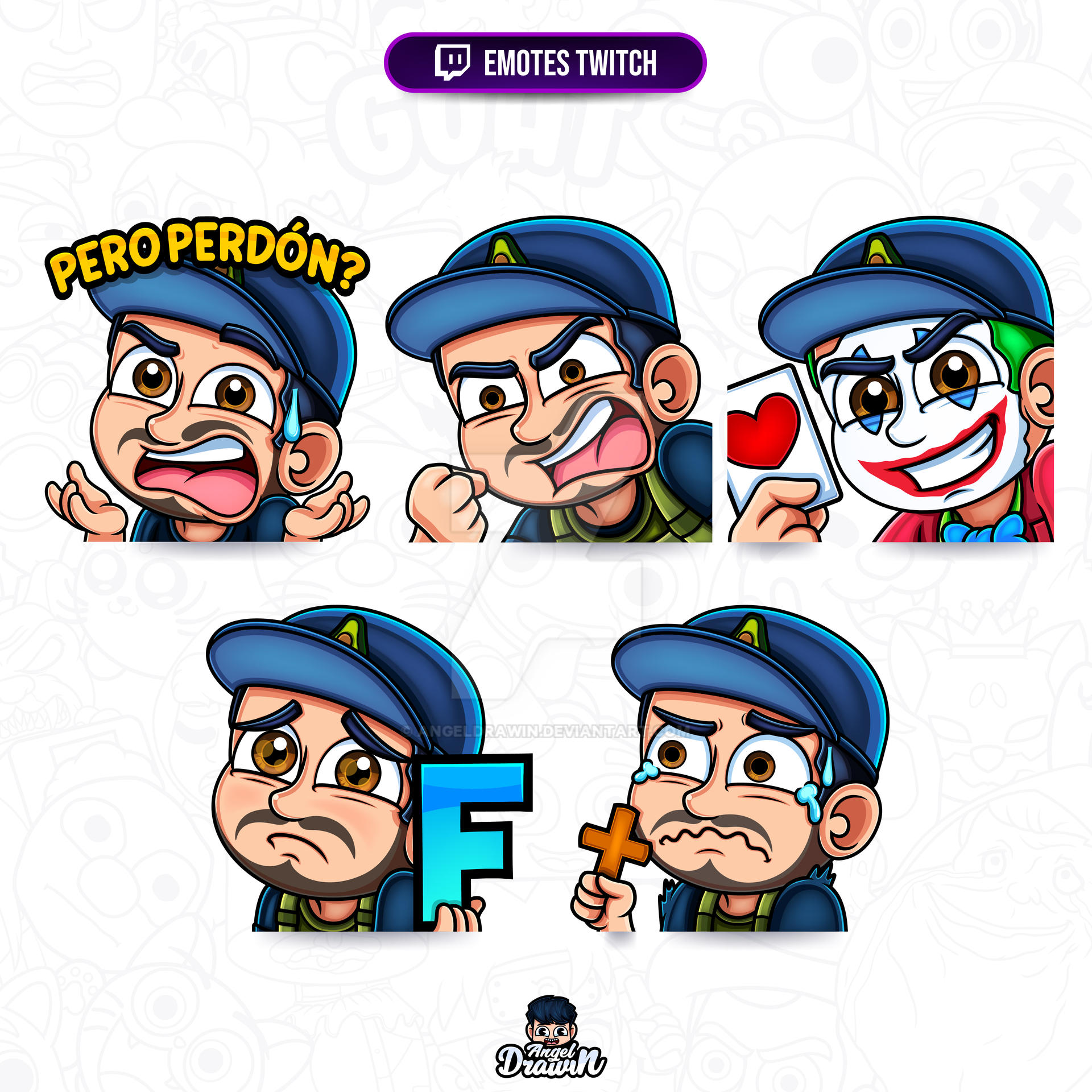 Custom Emotes Design Comissions Open by AngelDrawin on DeviantArt