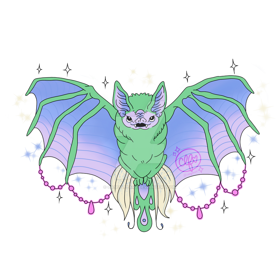Bling Bat Bling Bat {Green} PNG by caseyleeart on DeviantArt