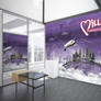 Millenium Agency Wall Graphic