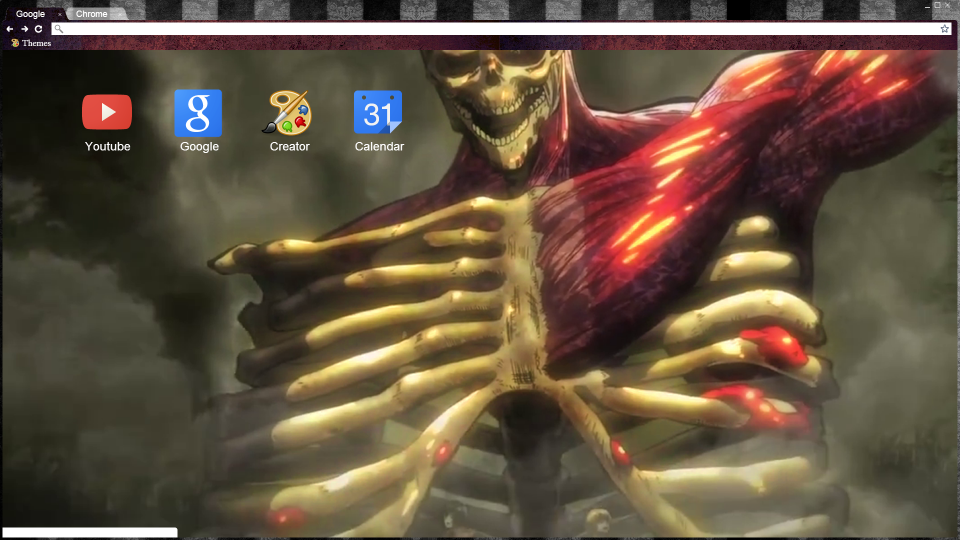 Shingeki no Kyojin Google Chrome Design *with DL*