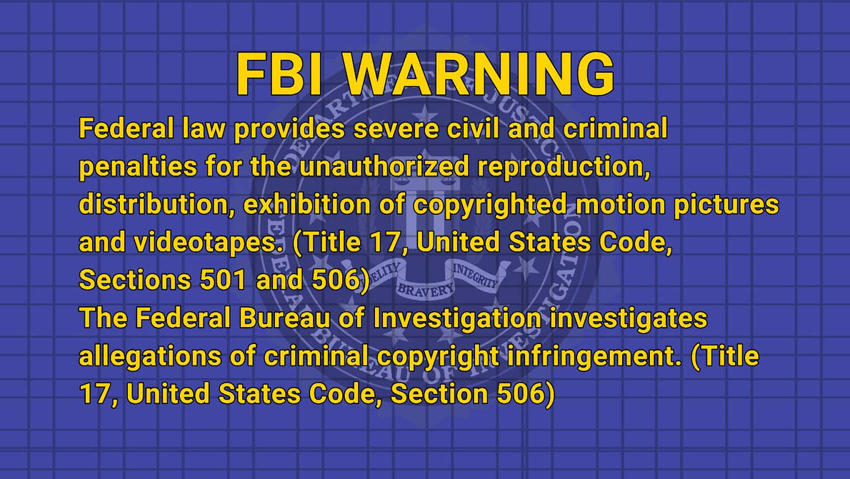 FBI Warning (Remake) by CoutureToonStudio on DeviantArt