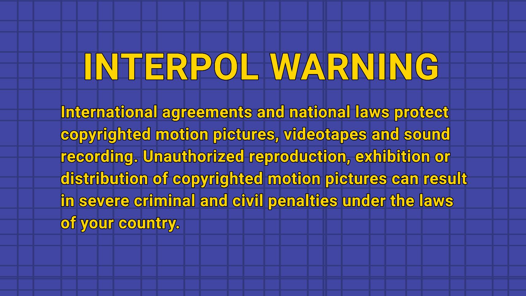 Another INTERPOL WARNING SCREEN Remake by CoutureToonStudio on DeviantArt