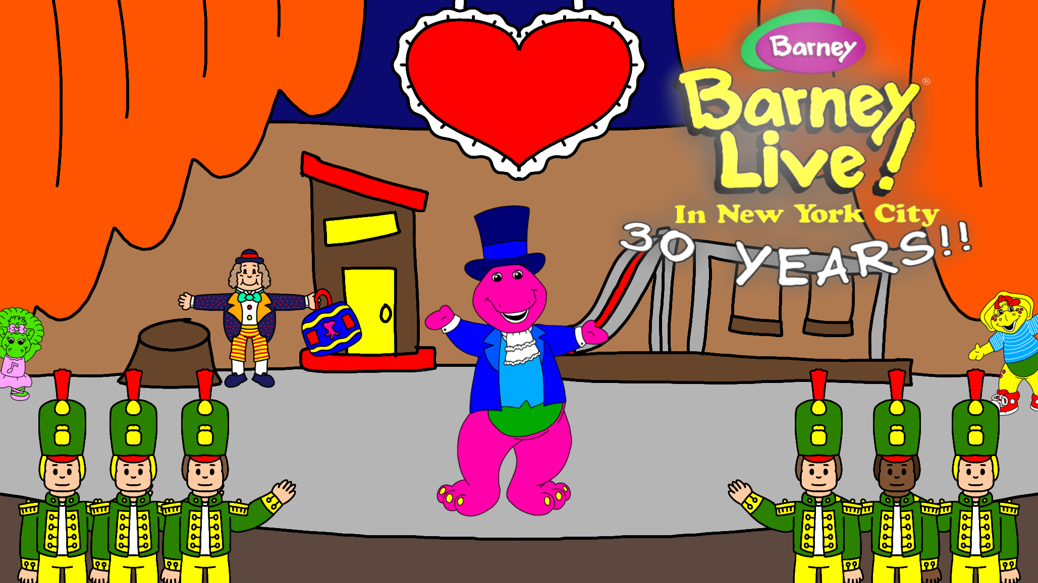 Barney Live in NYC - 30 Years by CoutureToonStudio on DeviantArt