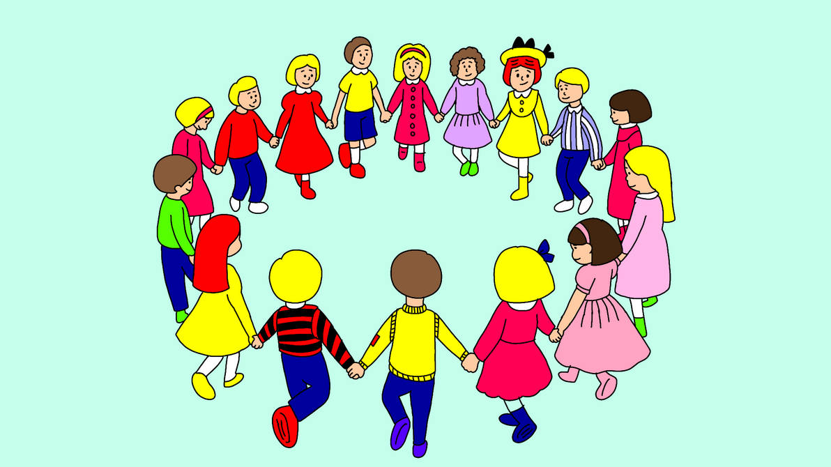 Children playing Ring Around the Rosie by KingofAmericanArgent on ...