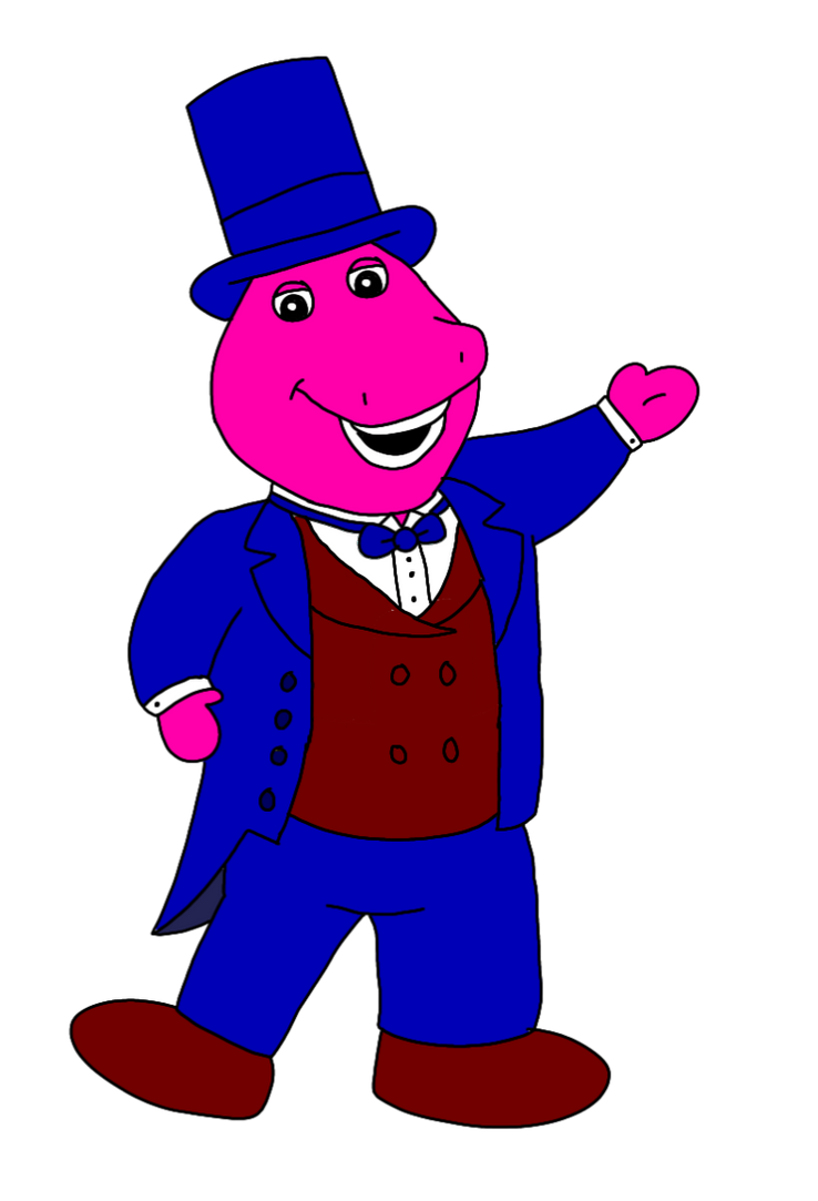 Barney Redesigned Deviantart Barney in a tremendous outfit by CoutureToonStudio on DeviantArt