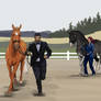 Blue Ram trot up