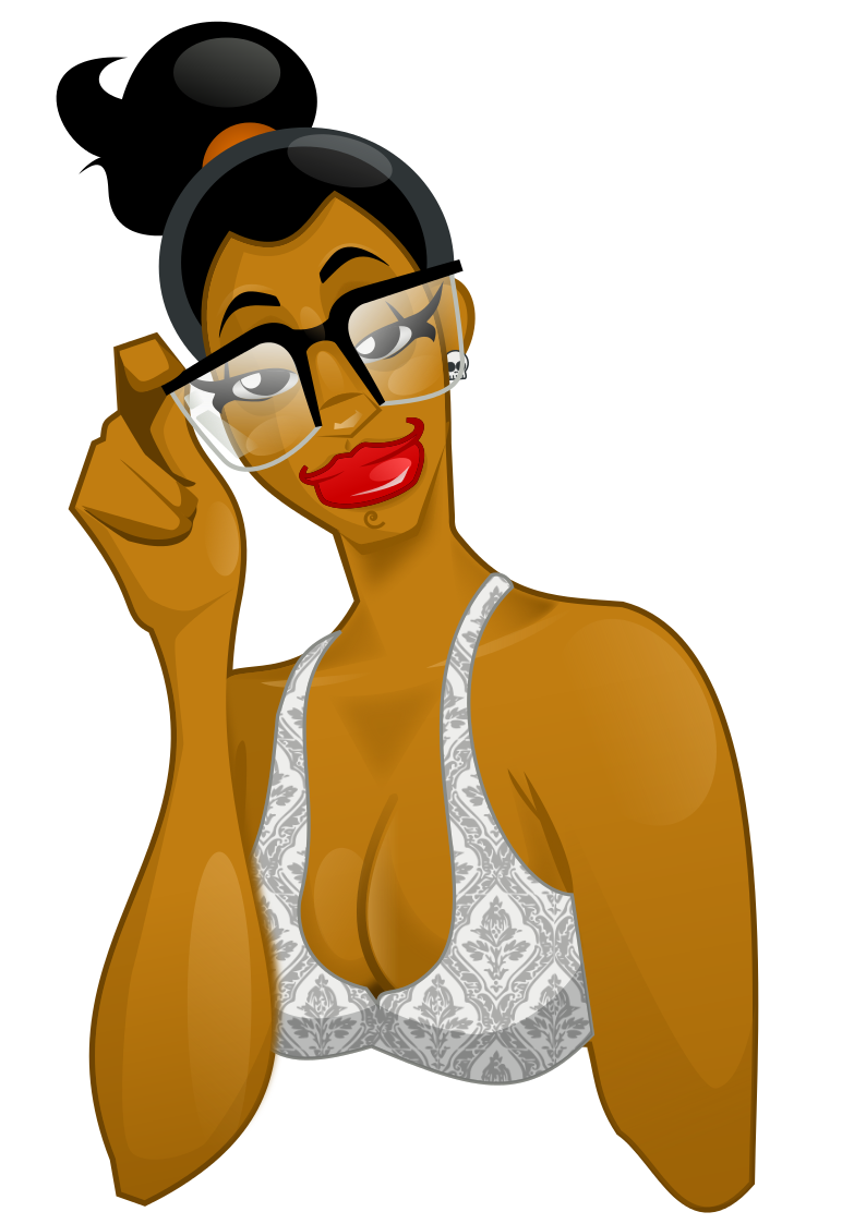 Black girl in Inkscape