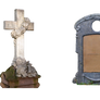 2 Headstones PNG