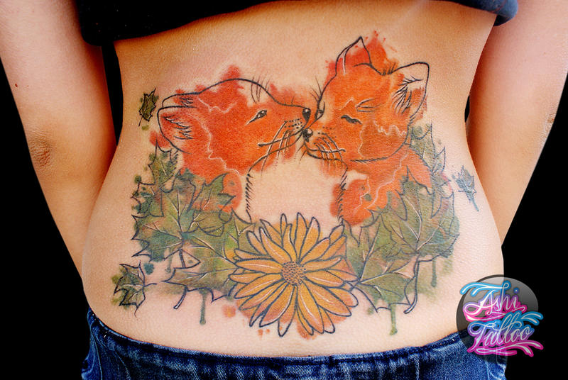 Fox love by AshiMonster