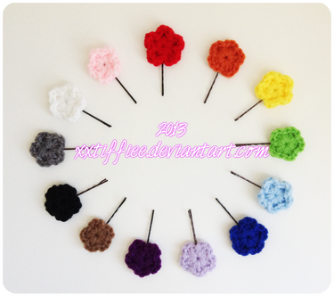 Flower Hair Pins