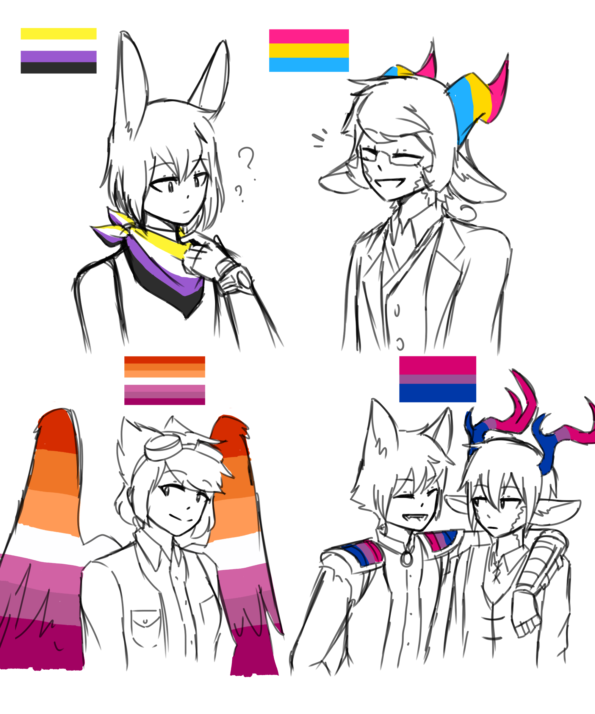 Deviantart Background Pride Flags Pride Flags by LilacCatDraws on DeviantArt