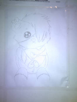 Emo Teddy Drawing