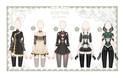 OPEN 134 Auction Outfit Adoptable set 41