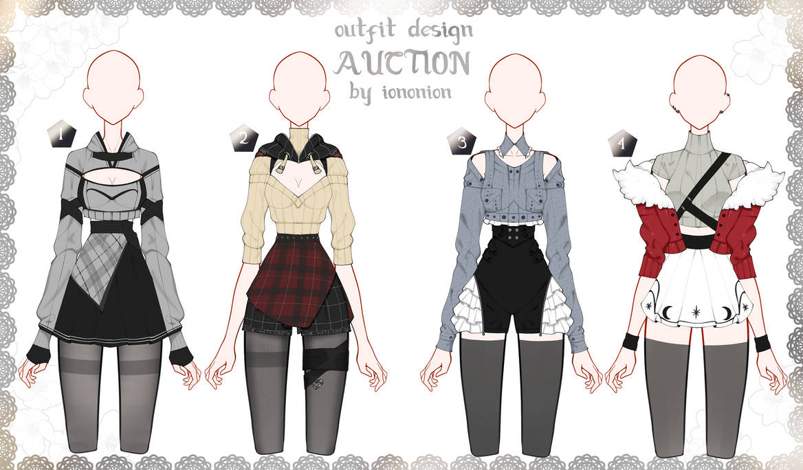 CLOSED Auction Outfit Adoptable set 61 by iononion on DeviantArt