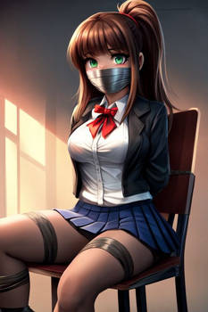 Monika Taped In Chair