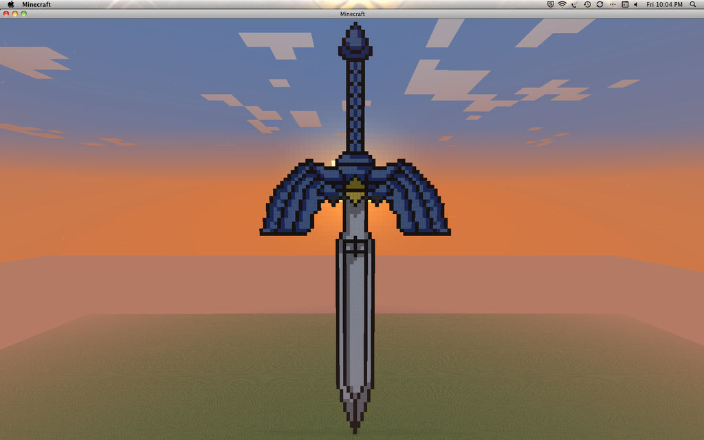 Minecraft Pixel The Master Sword No Glow By Gem A Knight On Deviantart