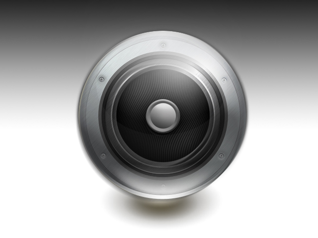 Glossy Speaker Icon