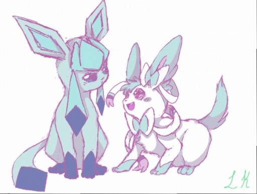 Glaceon And Sylveon Shiny By Ladykirafubuki On Deviantart Glaceon And Sylveon Shiny By Ladykirafubuki On Deviantart