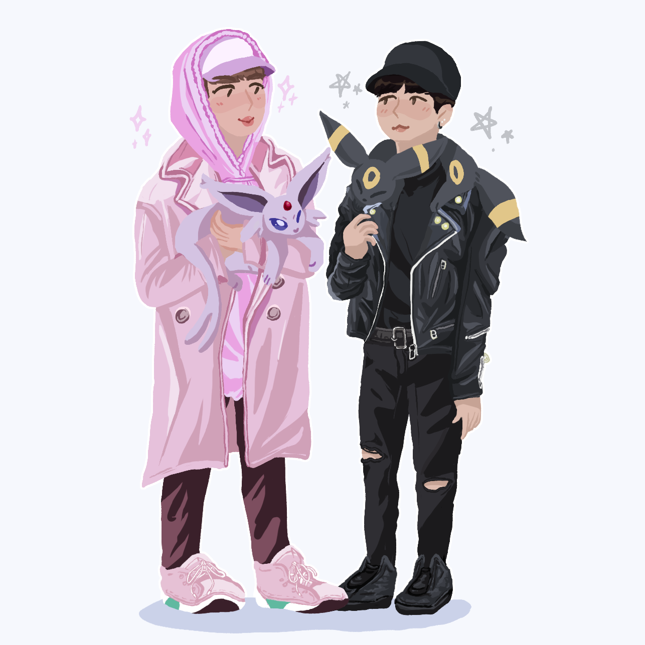 yoonjin but they got pokemon by ThatCreativeCat