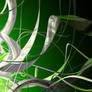 abstract green triple wp