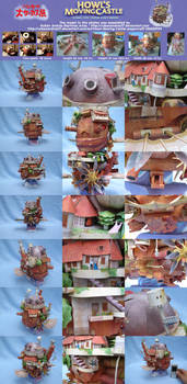 Howl Moving Castle papercraft