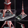 Tokyo Tower and Mothra paper model