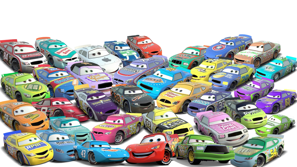 Cars (2006) Piston Cup Racers by BlossomDoesScratch on DeviantArt