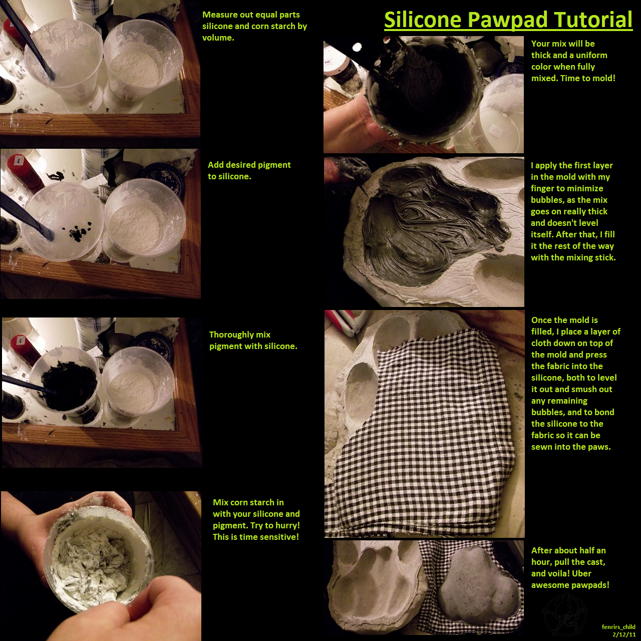 Silicone pawpad tutorial