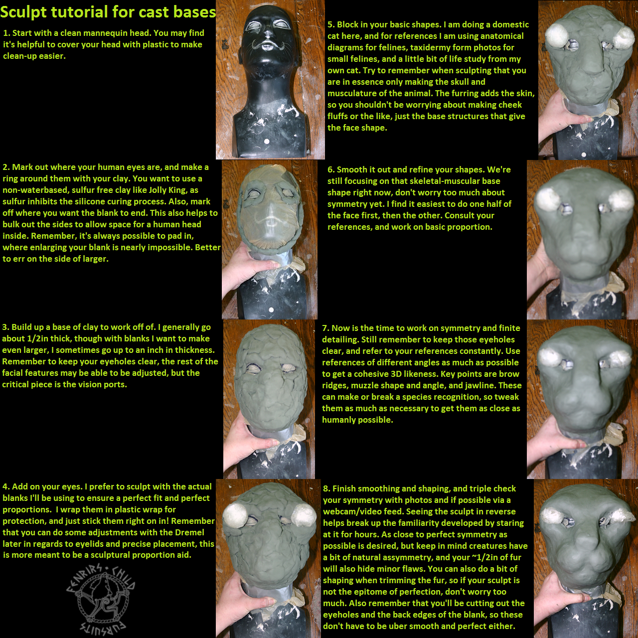 Sculpt tutorial for cast bases by fenrirschild