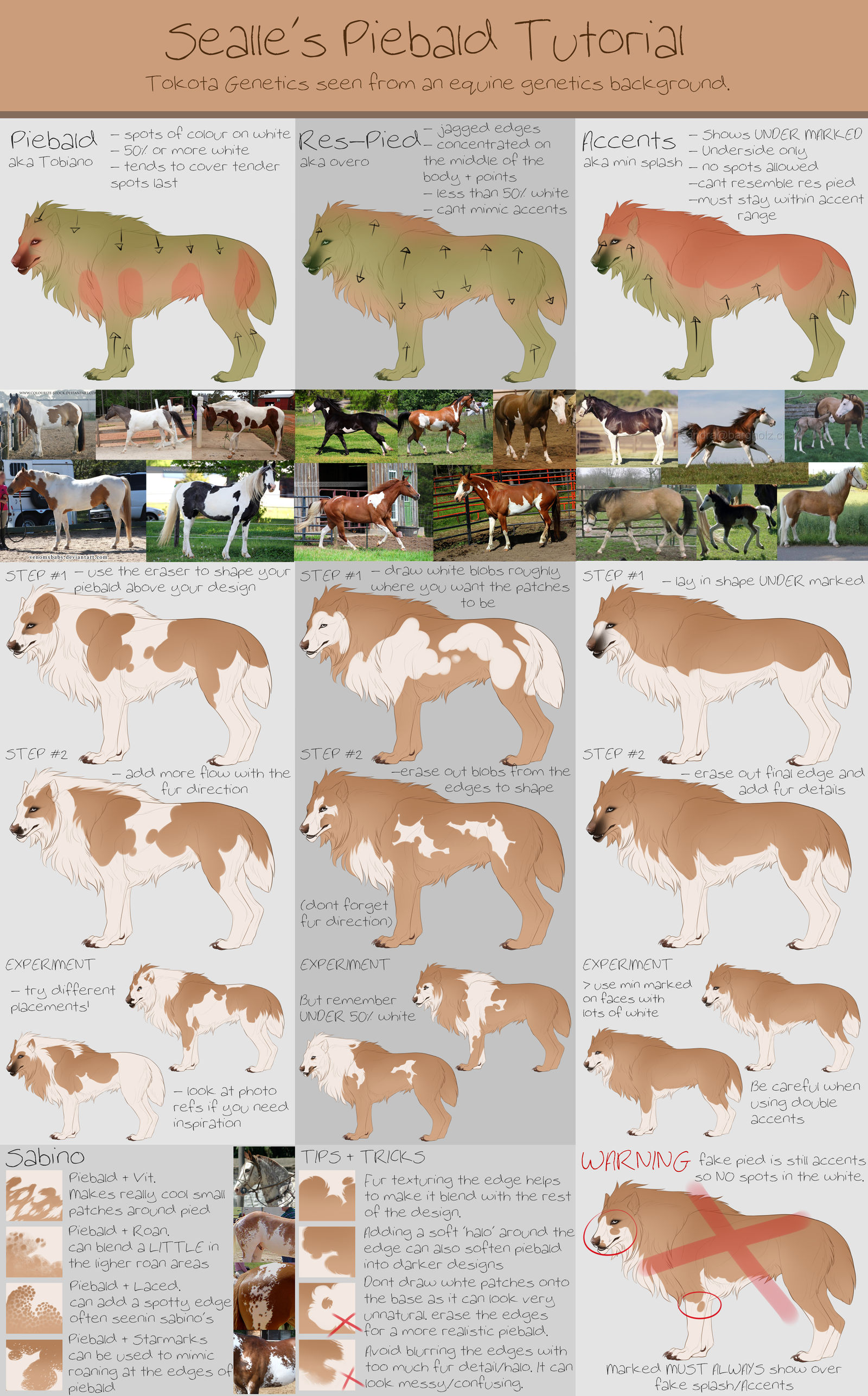 Sealle's Design Tutorial Piebald by sealle on DeviantArt