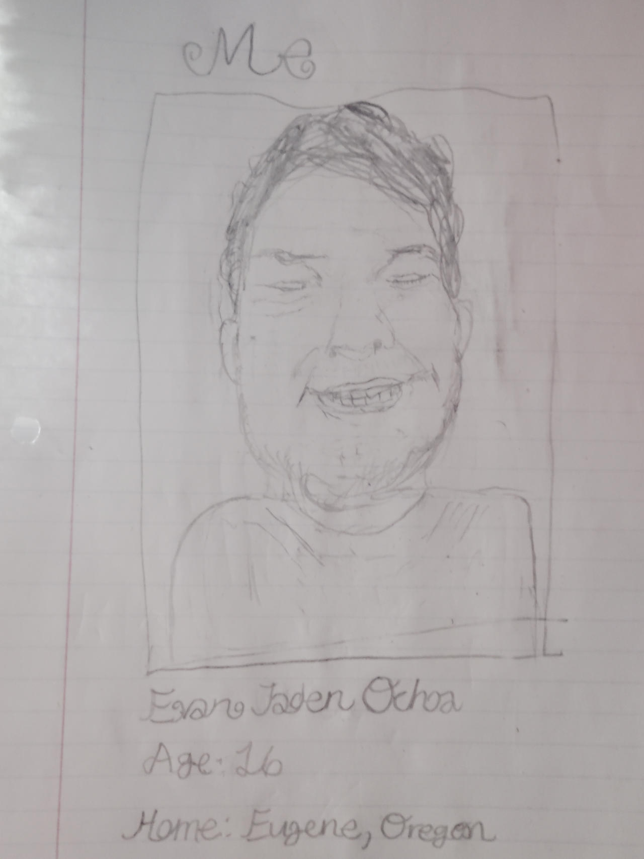 Me Drawing Examples A Sketch Drawing of Myself by evan1028 on DeviantArt