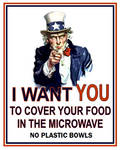 Uncle Sam Microwave Sign