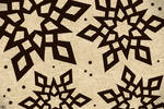 Chocolate-Brown Snowflake Design