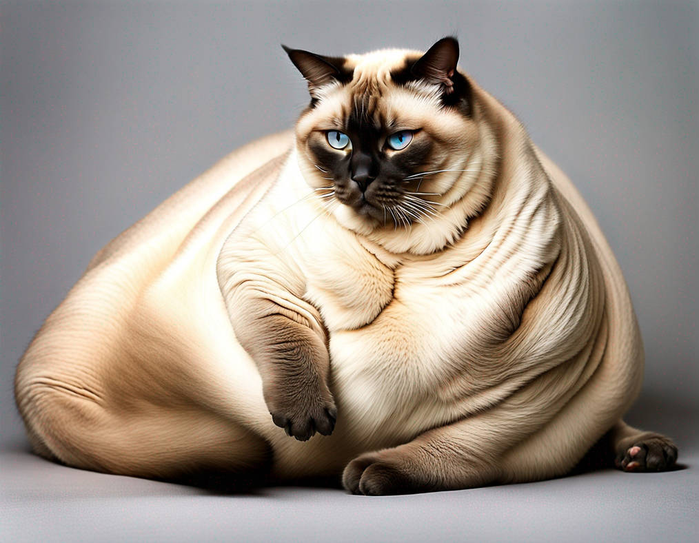 Obese Siamese Cat Ai Art 02 By Jirakadarbu On DeviantArt obese-siamese-cat-ai-art-02-by-jirakadarbu-on-deviantart