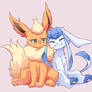 Pokemon - Flareon and Glaceon