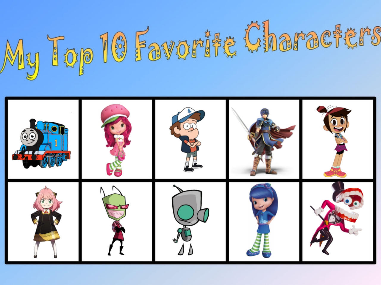 My Top 10 Favorite Characters By Logan3452 On Deviantart My Top 10 Favorite Characters By Logan3452 On Deviantart
