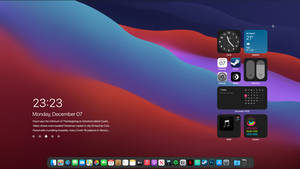 MacOS Big Sur Dark - Windows Theme Desktop