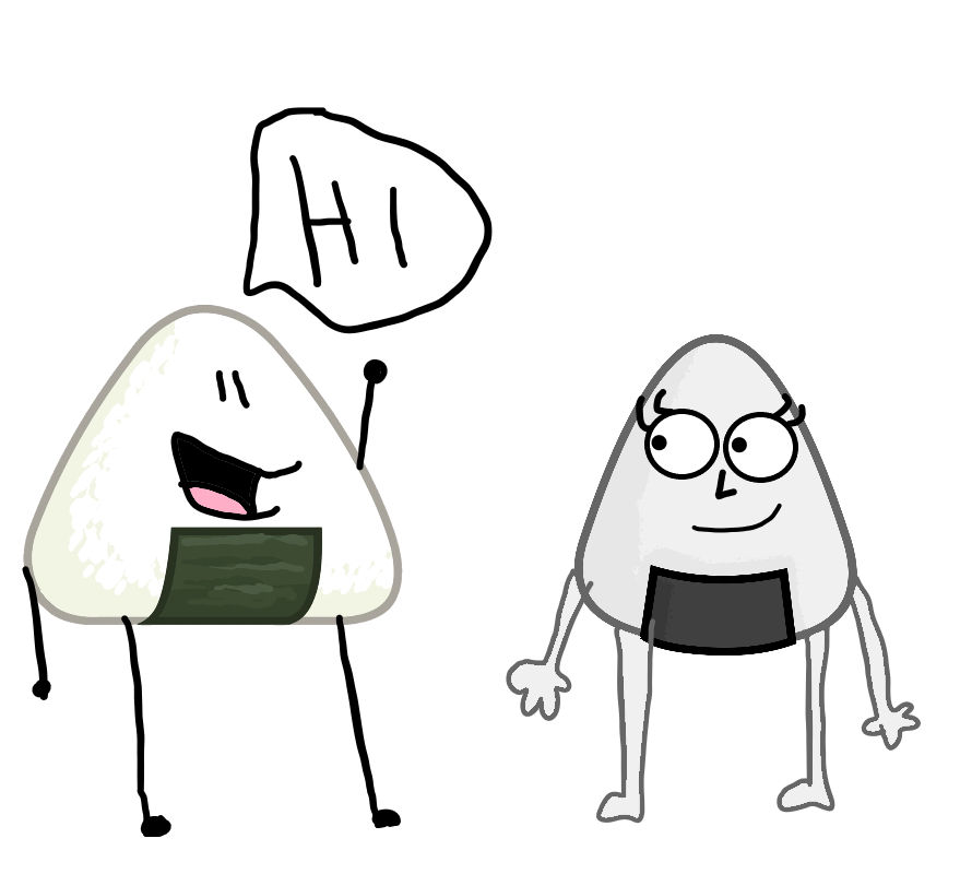 Rice Bfdi BFDI Onigiri meets OT Riceball by Verdudra on DeviantArt