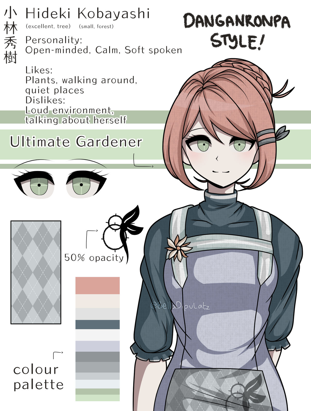 Hideki Kobayashi // Reference Sheet (Danganronpa) by BellaDipulatz on ...