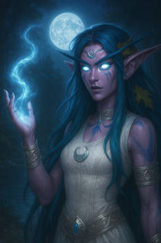 High Priestess Tyrande Whisperwind from Warcraft
