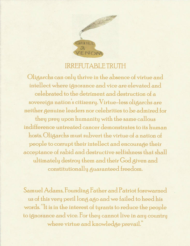 Irrefutable Truth by QuillandVenom on DeviantArt